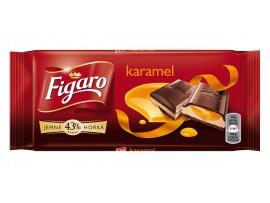 Figaro горький шоколад с молочной начинкой со вкусом карамели 90 г